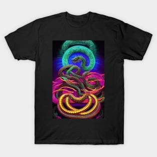 Psychedelic Pop art - SNAKE T-Shirt